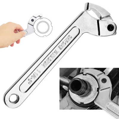 Square Eng Adjustable Hook 32-76mm Wrench C Spanner Tool Motorcycle Suspension - Image 1 of 4