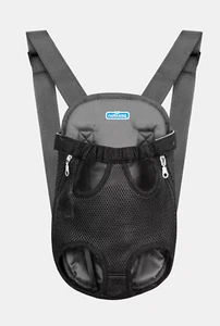 Nobleza Hund Tragetasche Haustierrucksack mit Beinen außen Größe M Schwarz Neu - Bild 1 von 2