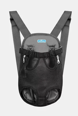 Nobleza Hund Tragetasche Haustierrucksack mit Beinen außen Größe M Schwarz Neu - Bild 1 von 2