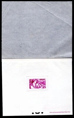 MONACO 1941 CHARITY SUNKEN DIE PROOF ÉPREUVE DE LUXE OF SCOTT #B51 MINT - Image 1 of 2