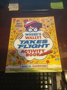 WHERE'S WALLY TAKES FLIGHT STICKER ACTIVITY BOOK CHRISTMAS PUZZLING CHILDREN - Picture 1 of 1