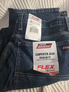 Dickies Flex Carpenter Cropped Jeans ALTERED, Herren 34 x 32 Cotton Stretch  - Bild 1 von 2