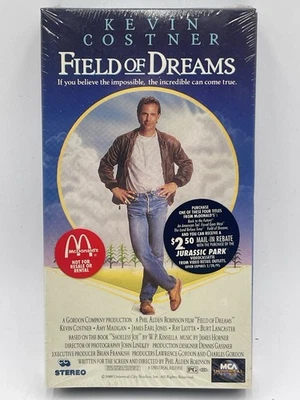 Field of Dreams VHS 1989 Kevin Costner Baseball McDonalds Promo Tape SEALED - Image 1 of 4