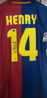 Thierry Henry Autogramm Frankreich Handsigniertes FC Barcelona Trikot COA Legend - Bild 1 von 4