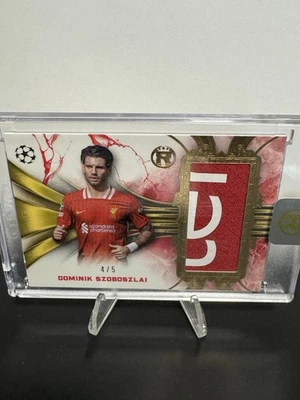 2025 Topps Reverence Relic Card Dominik Szoboszlai /5 #RR-DS - Image 1 of 2