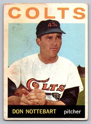 1964 Topps #434 Don Nottebart Houston Colt .45s - Image 1 of 3