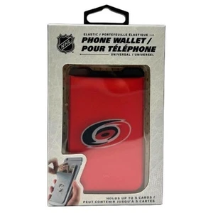 Cartera de Teléfono Carolina Huracanes Elástica Universal 3M Adhesiva Mercancía de la NHL - Imagen 1 de 8