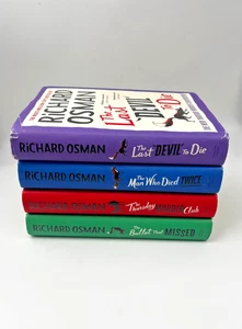Richard Osman Thursday Murder Club Complete Set Hardback Bundle Books 1, 2, 3, 4 - Picture 1 of 8