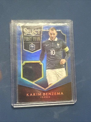 Karim Benzema First Team Jersey Relic Red /49 Panini Select 2015 France - Image 1 of 2