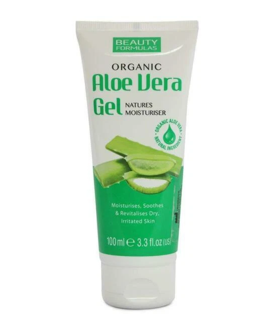 Beauty Formulas Organic 100ml Aloe Vera Gel Moisturiser