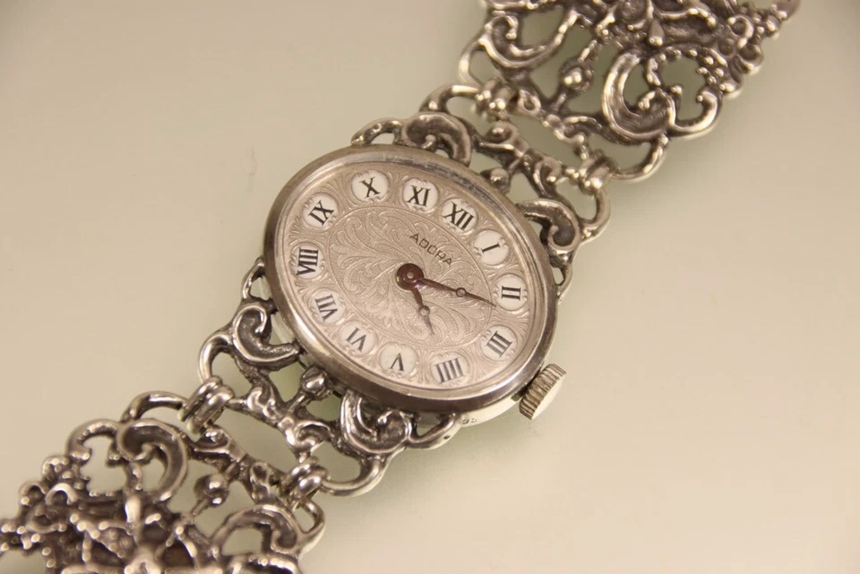 ADORA Trachten Armbanduhr Silber 835 Handaufzug - Bild 1 von 1
