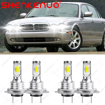 4x Para Jaguar XJ8 XJR 98-07 Combo H7+ H7 Faro LED Luz Alta Baja 6000K Bombillas Foto 1 de 4