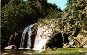 Turner Falls Turner Falls Park near Davis OKLAHOMA CHROME POSTCARD D12 - Picture 1 of 2
