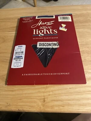 Hanes Alive Lights, Pantimedias Soporte de Luz Talla B Azul Marino Nuevo Estilo 814 Foto 1 de 4