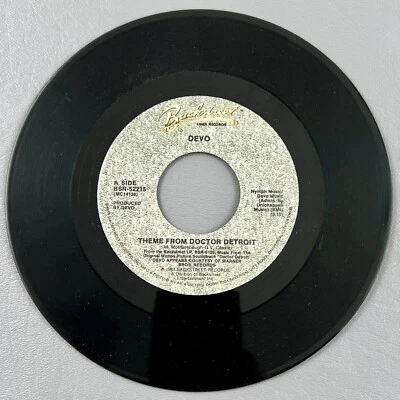 Devo Theme From Doctor Detroit 45 RPM Vinyl Record 1983 Backstreet MCA BSR-52215 - Image 1 of 2