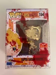 Funko Pop! Dragonball 154 Super Saiyan Vegeta Gold Chrom Bloody protector Case - Imagen 1 de 1