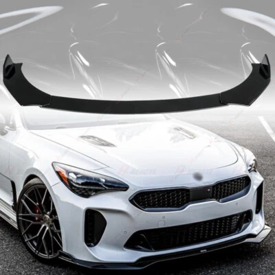 Für 18-21 Kia Stinger GT-Line Schwarz Frontlippe Stoßstange Spoiler Splitter - Bild 1 von 4