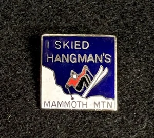 MAMMOTH Ski Trail Pin ‘I Skied Hangman’s’ CALIFORNIA Resort Souvenir Lapel - Picture 1 of 3