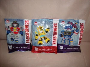 Wendy's Kinder Mahlzeit Spielzeug Transformers HUMBLE BEE, SOUNDWAVE & STERNCREME Hasbro Neu in Verpackung! - Bild 1 von 7