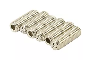 Sechskantkopf Gewinde Stahl Pol Schnecken für Schnecken Seitenspulen Menge 6 - Nickel - Bild 1 von 1