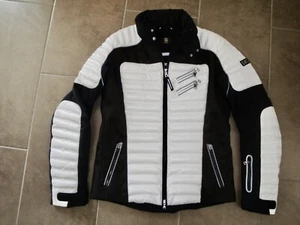 Bogner Ski Jacke 1.399 € 48 M Weiß/Schwarz Metall-Logo Herren Skijacke Original - Bild 1 von 15