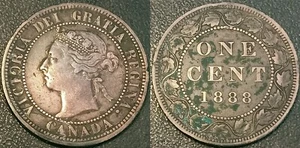 Canada - Victoria - 1 Cent 1888 ! KM#7 - Imagen 1 de 1
