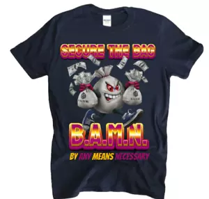 Handgefertigtes T-Shirt "Secure The Bag" Design, süßes lustiges T-Shirt, Grafik T-Shirt - Bild 1 von 2