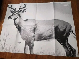 3 VTG Saunders Target Whitetail Deer, Archery Target 40" X 28" Shipped Folded. - Picture 1 of 7