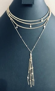 Ettika Chloe Tassel Necklace Exclusive Rachel Zoe Box of Style 18K gold-plated - Picture 1 of 5