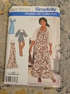 Simplicity 2947 Women's Halter Tunic Dress, Top, Shrug Pants18W-24W Uncut - Picture 1 of 3