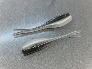 (20) - Trituradora de losas de 2" "Sábalo de aleta de rosca" Plantilla de mierda GRUBS CEBO PANFISH BABY SHAD - Imagen 1 de 3