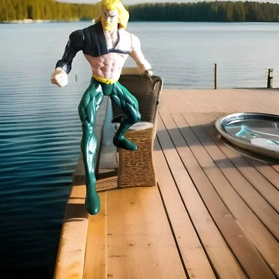 Aquaman Hook Hand Hasbro Kenner JLA Total Justice Line 5" Loose  - Image 1 of 4