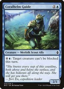 x1 Coralhelm Guide Battle for Zendikar MTG 074/274 COMMON LP 1x - Picture 1 of 1
