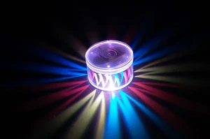 2er Set LiteRays LED Leuchtprojektion LitePod Getränkezubehör - Dahlie - Bild 1 von 4