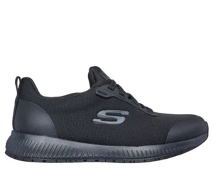 Zapatos de trabajo para mujer Skechers Squad SR negros calce relajado talla: 8,5 (77222/NEGRO) - Imagen 1 de 17