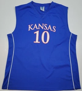 Universit Kansas Jayhawks Basketball Mens 2XL XXL Jersey 10 NCAA Jersey - Picture 1 of 6