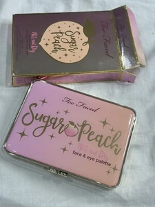 Too Faced Sugar Peach Wet and Dry Face & Eye Palette Full size Brand New Rare - Picture 1 of 7