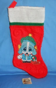 Vintage Giordano 1987 Honey Dog Sad Sam Friend 17" Christmas Stocking - RARE - Picture 1 of 5