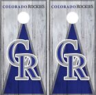 Colorado Rockies Cornhole Wrap MLB Vintage Game Board Skin Set Vinyl Decal CO482