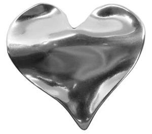 Minott > Colgante Corazón De Bronce Plateado Brillante - Imagen 1 de 4