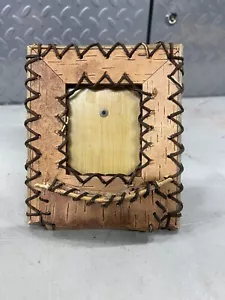 Birch Bark Picture Frame 3x4 Canoe BWCA - Picture 1 of 3