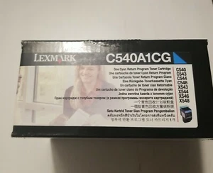 Lexmark™ C540A1CG Return Program Cyan Toner Cartridge - Picture 1 of 6