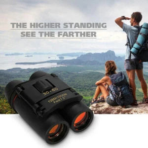Portable Binoculars 30x60 Zoom Outdoor Travel Compact Folding Hunting Telescope - Picture 1 of 11
