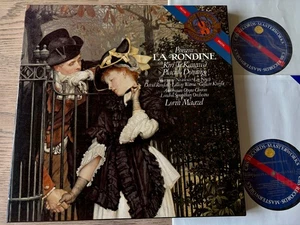 CBS D2 37852 DIG PUCCINI LA RONDINE 2-LP TE KANAWA MAAZEL (1983) EX/NM HOLLAND - Picture 1 of 3