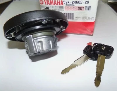 Yamaha XT250 2008-2024 tapa y llaves del tanque de combustible de gasolina nuevo OEM 5VK-24602-20 Foto 1 de 4