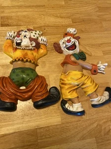 Set Vintage Homco Zirkus Clowns 70er Jahre Wanddeko Plaketten zum Hängen - Bild 1 von 7