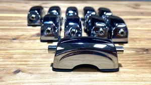 10 Chrome Art Deco Die-Cast Snare Drum Lugs with Gaskets - Picture 1 of 6