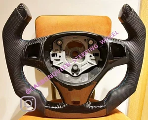 BMW E90E92E82E87 Steering Wheel /F1 STYLE W/BLACK LEATHER/NO PADDLES - Picture 1 of 3