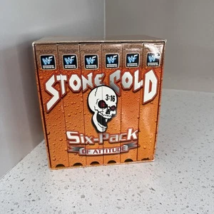 WWE WWF Stone Cold 6 Six Pack of Attitude VHS Box Set 5 Tapes - Picture 1 of 4