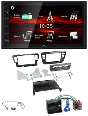 JVC USB Bluetooth MP3 DAB 2DIN Autoradio für Seat Mii 16-19 Skoda CitiGo piano - Bild 1 von 4